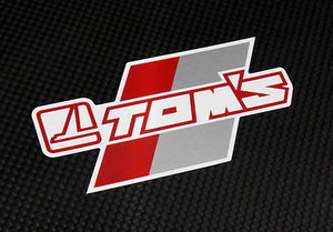 TOM'S Racing Legend Sticker B-Type (White / Red)