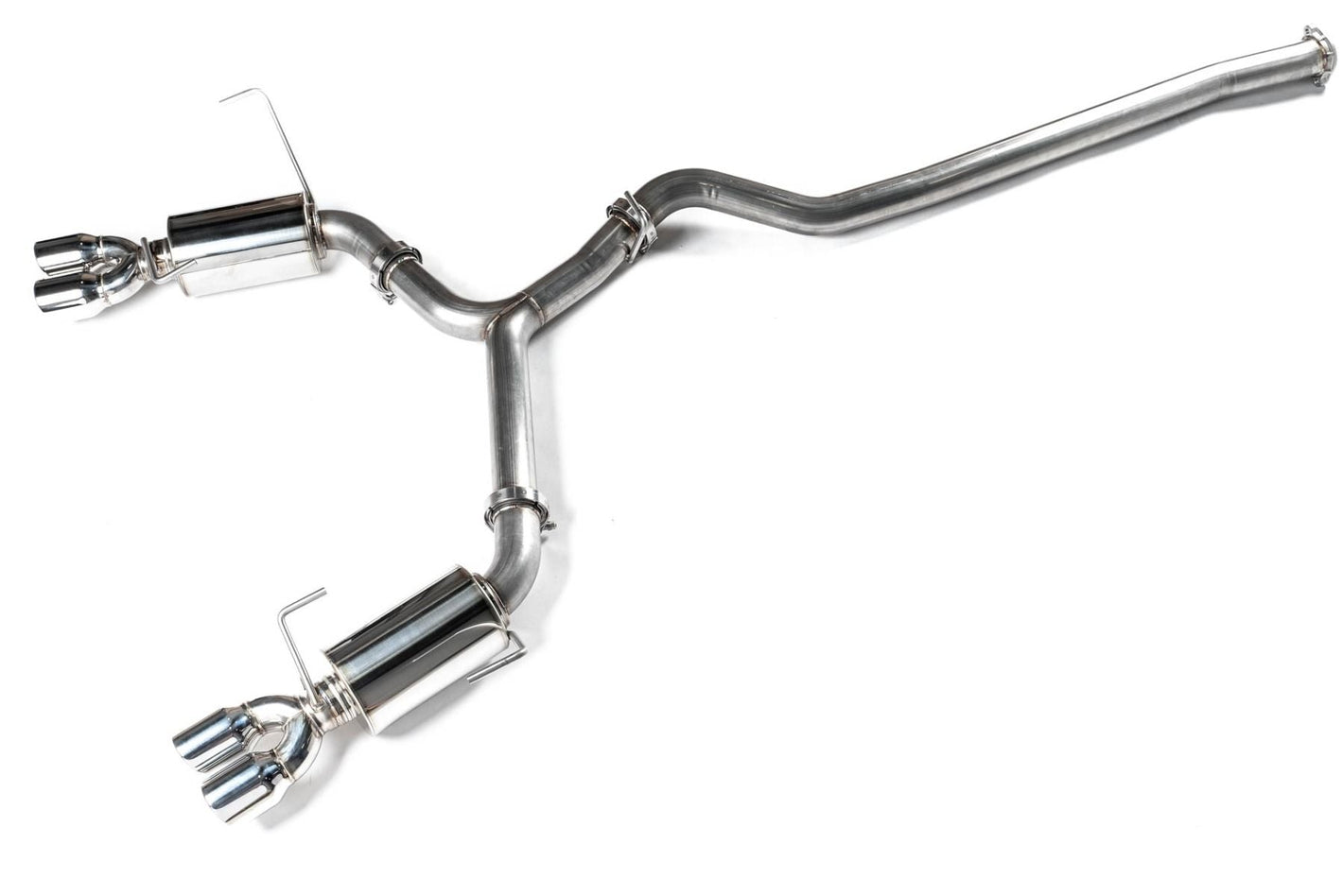 ETS Quiet Catback Exhaust Non Resonated Stainless Steel Tips 2015-2021 WRX / 2015-2021 STI