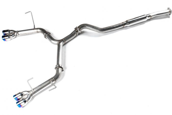 ETS Extreme Catback Exhaust Resonated Burnt Tips 2015-2021 WRX / 2015-2021 STI