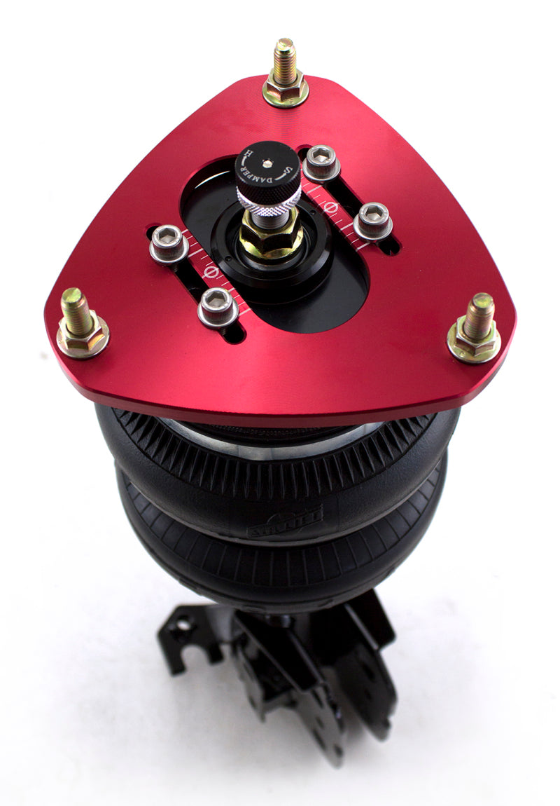 Air Lift Performance Front Drop Kit for 2013+ BRZ/FRS/86 and 2022 BRZ/GR86, featuring components for lowering the front suspension and enhancing vehicle aesthetics.