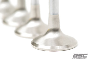 GSC P-D Toyota 2JZ Chrome Alloy Polished Exhaust Valve - 30.0mm Head (+1mm) 6.6mm Stem - Set of 12