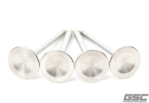 GSC P-D Toyota 2JZ Chrome Alloy Polished Exhaust Valve - 30.0mm Head (+1mm) 6.6mm Stem - Set of 12