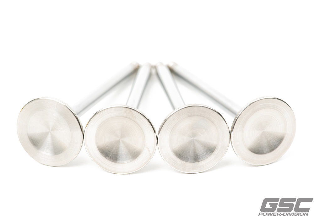 GSC P-D Toyota 2JZ Chrome Alloy Polished Exhaust Valve - 30.0mm Head (+1mm) 6.6mm Stem - Set of 12