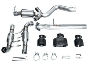 AWE Tuning 2023+ Toyota GR Corolla Track Edition Exhaust - Diamond Black Tips