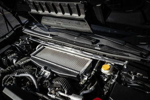 HPS Performance Aluminum Front Strut Tower Brace Bar, Red 2022-2025 Subaru WRX