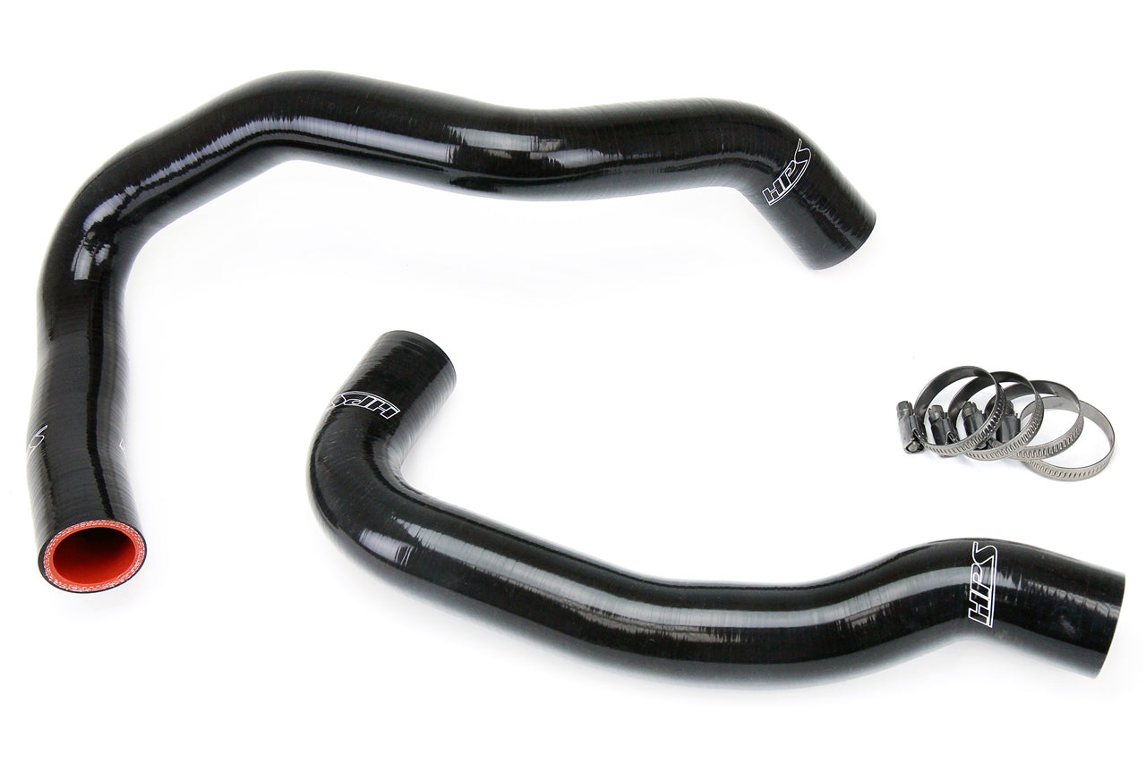 HPS Performance High Temp Reinforced Silicone Radiator Coolant Hose Kit Black 57-1044-BLK