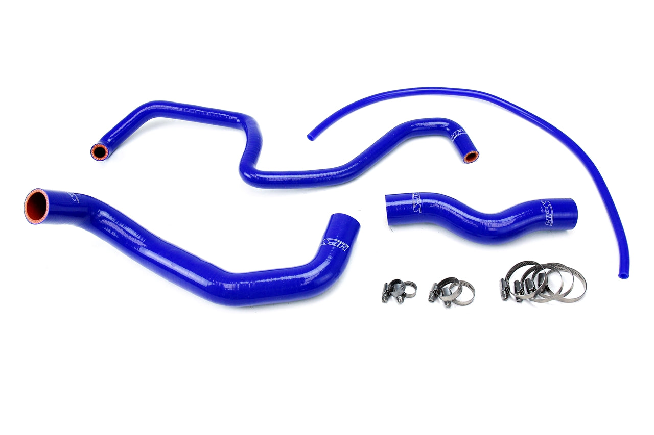HPS Performance High Temp Reinforced Silicone Radiator Coolant Hose Kit Blue 57-1048-BLUE