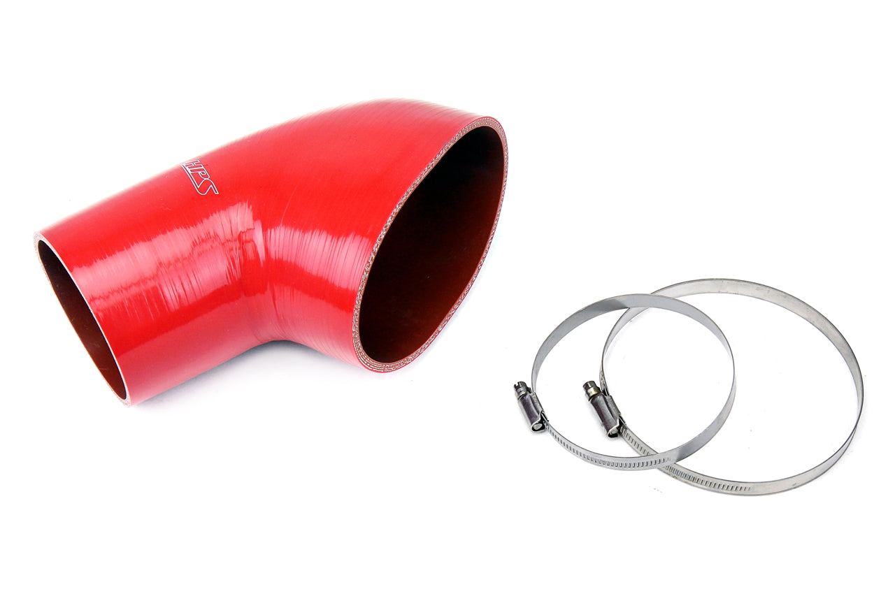 HPS Performance High Temp Reinforced Silicone Air Intake Hose Kit Red 57-1078-RED