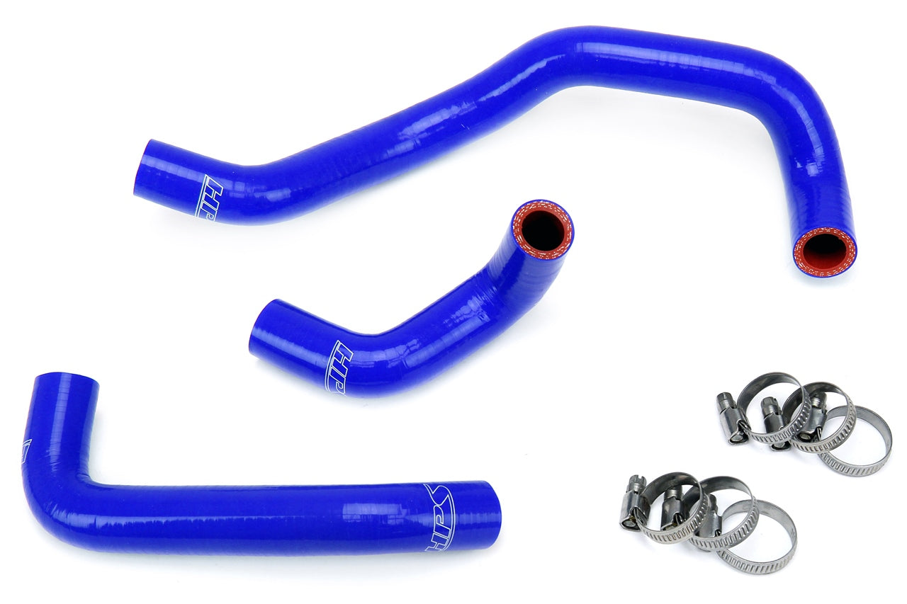 HPS Performance High Temp Reinforced Silicone Heater Coolant Hose Kit Blue 57-1397-BLUE