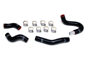 HPS Performance High Temp Reinforced Silicone Heater Coolant Hose Kit Black 57-1436-BLK