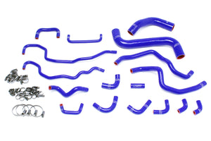 HPS Performance High Temp Reinforced Silicone Radiator and Heater Coolant Hose Kit Blue 57-1516-BLUE
