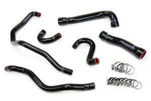 HPS Performance High Temp Reinforced Silicone Radiator and Heater Coolant Hose Kit Black 57-1543-BLK