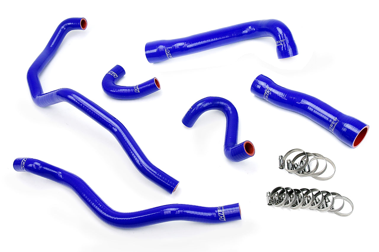 HPS Performance High Temp Reinforced Silicone Radiator and Heater Coolant Hose Kit Blue 57-1543-BLUE