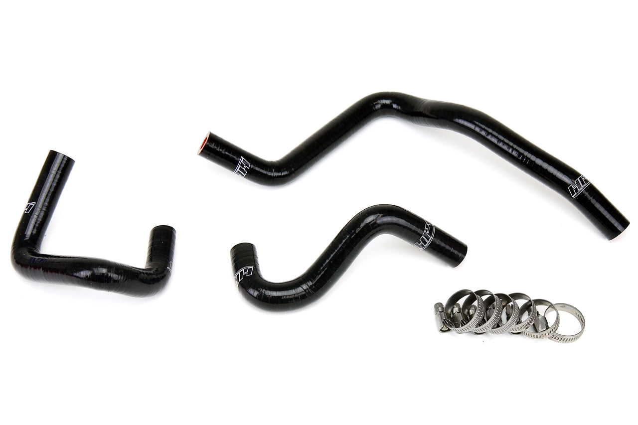 HPS Performance High Temp Reinforced Silicone Engine Oil Cooler Coolant Hose Kit Black 57-1748-BLK