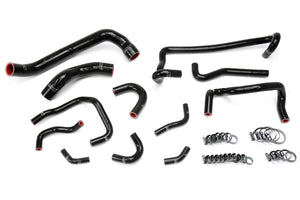HPS Silicone Radiator and Heater Coolant Hose Kit Nissan 1989-1994 Skyline GTR R32 RB26DETT Twin Turbo Black 57-1782-BLK