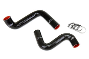 HPS Silicone Radiator Hose Kit Nissan 1989-1998 240SX with LS Swap LS1 water pump 9 o'clock thermostat KA24DE radiator Black 57-1955-BLK
