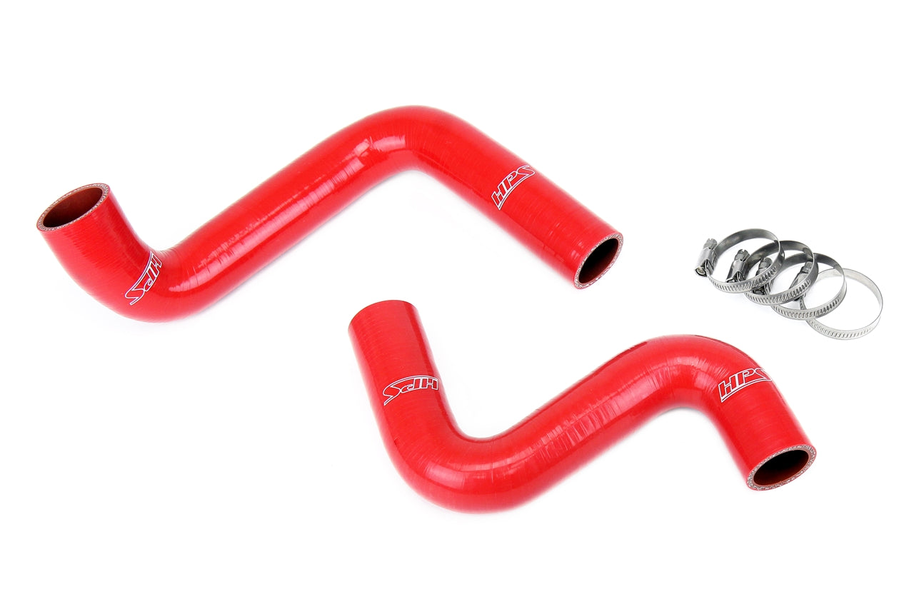 HPS Silicone Radiator Hose Kit Nissan 1989-1998 240SX with LS Swap LS1 water pump 9 o'clock thermostat KA24DE radiator Red 57-1955-RED