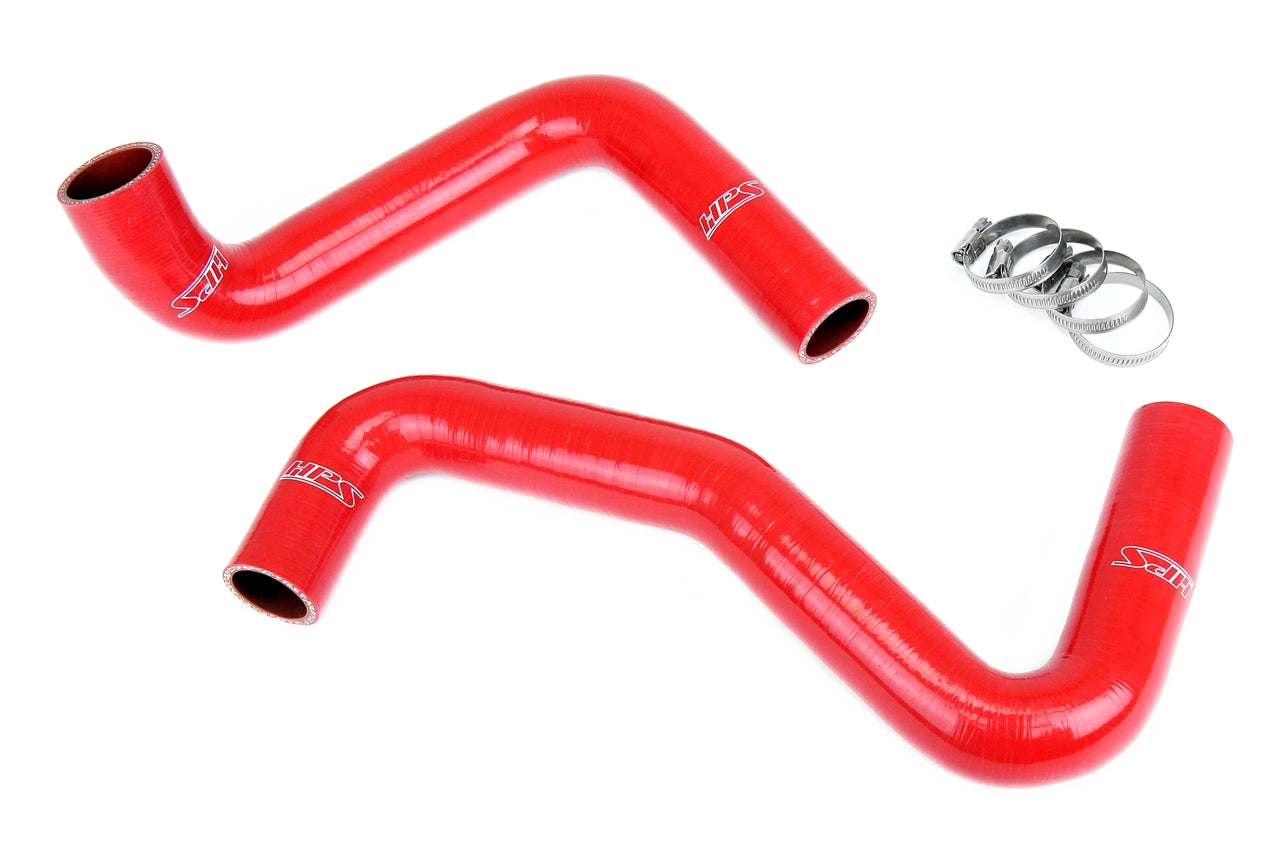 HPS Silicone Radiator Hose Kit Nissan 1989-1998 240SX with LS Swap LS1 water pump 9 o'clock thermostat SR20DET radiator Red 57-1956-RED