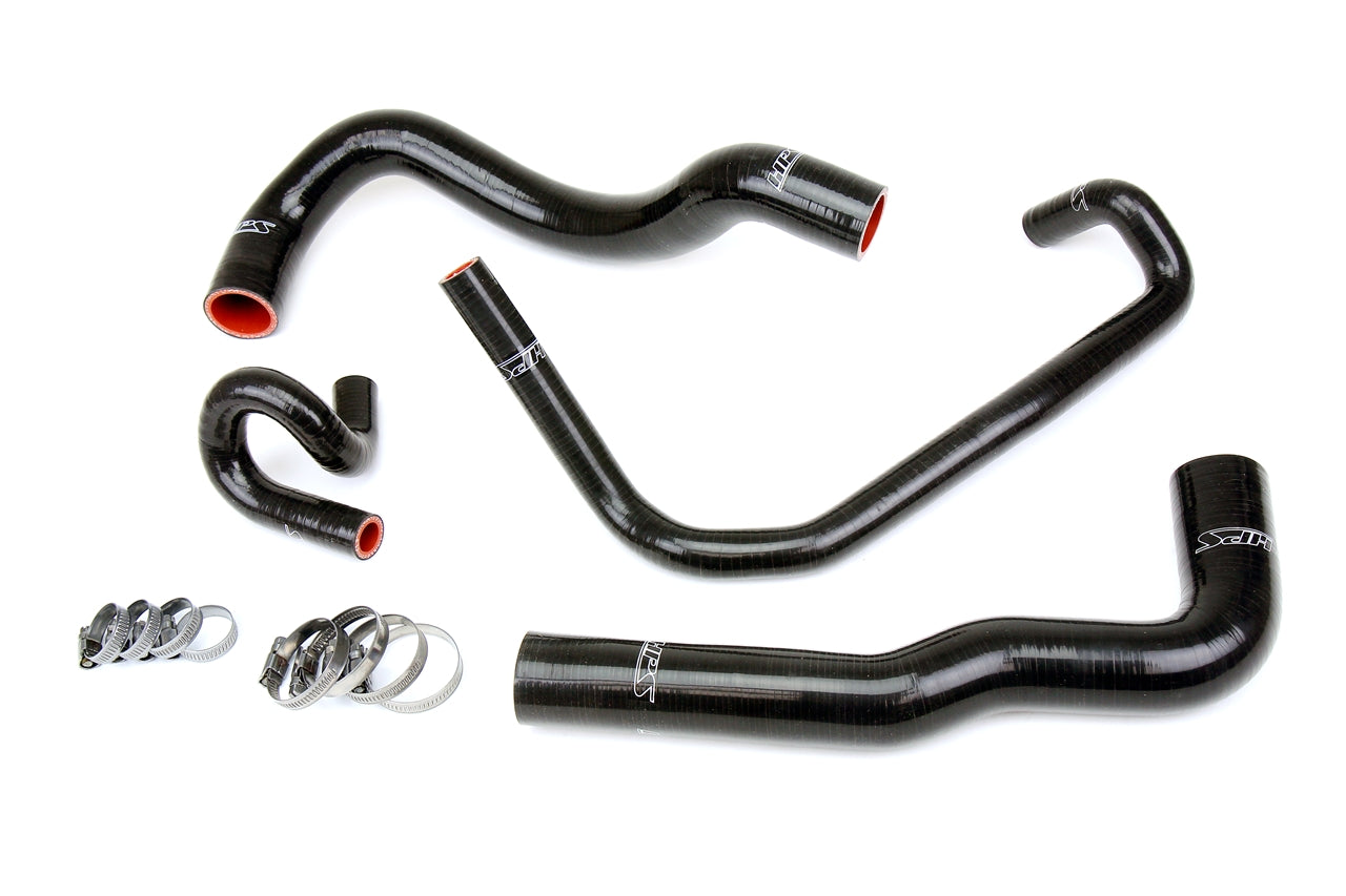 HPS Silicone Radiator and Heater Hose Kit 01-05 Lexus IS300 1JZ-GTE VVT-i from JZS170 Toyota Crown with OEM Style IS300 Radiator Black 57-1960-BLK