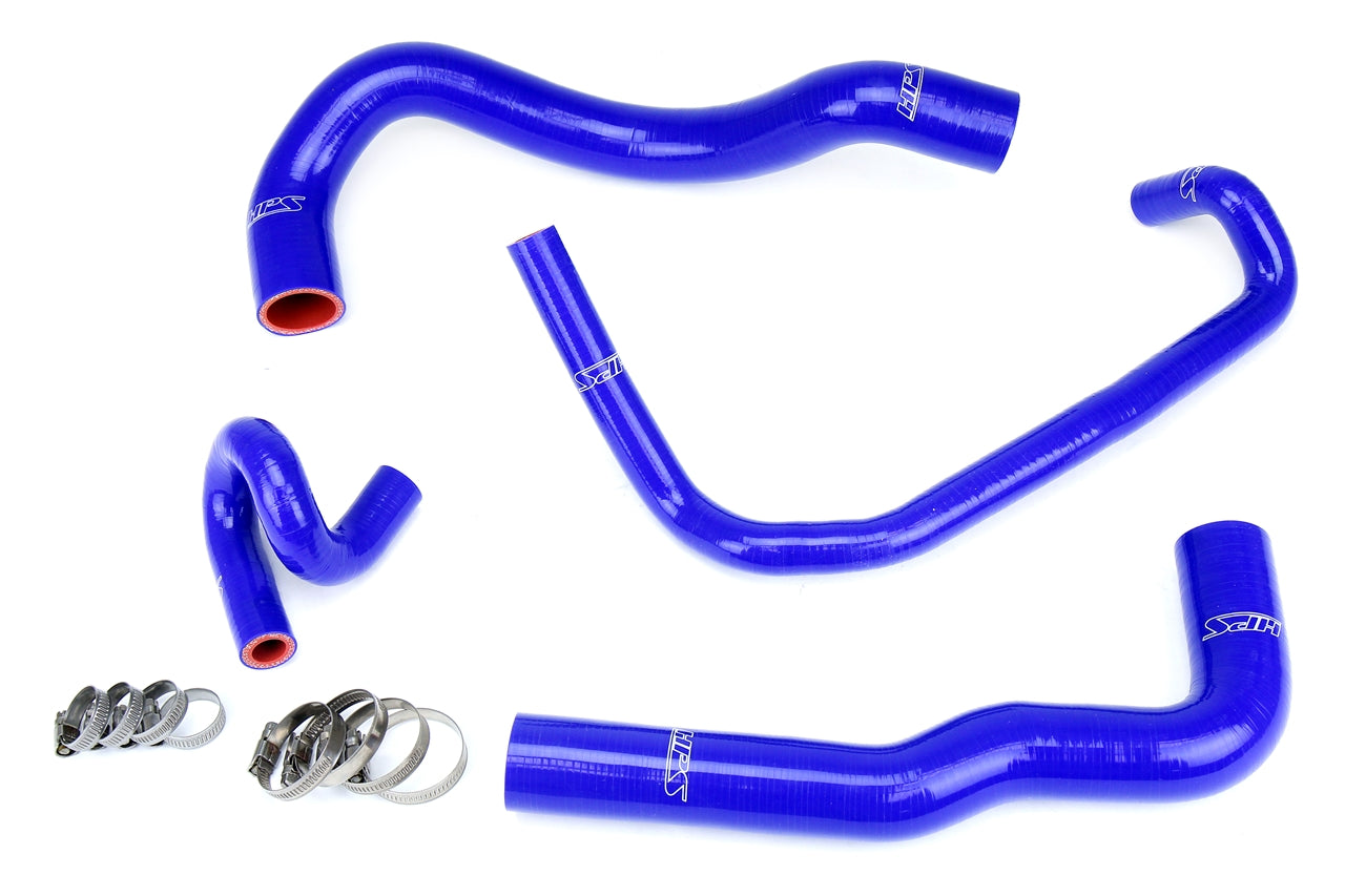 HPS Silicone Radiator and Heater Hose Kit 01-05 Lexus IS300 1JZ-GTE VVT-i from JZS170 Toyota Crown with OEM Style IS300 Radiator Blue 57-1960-BLUE