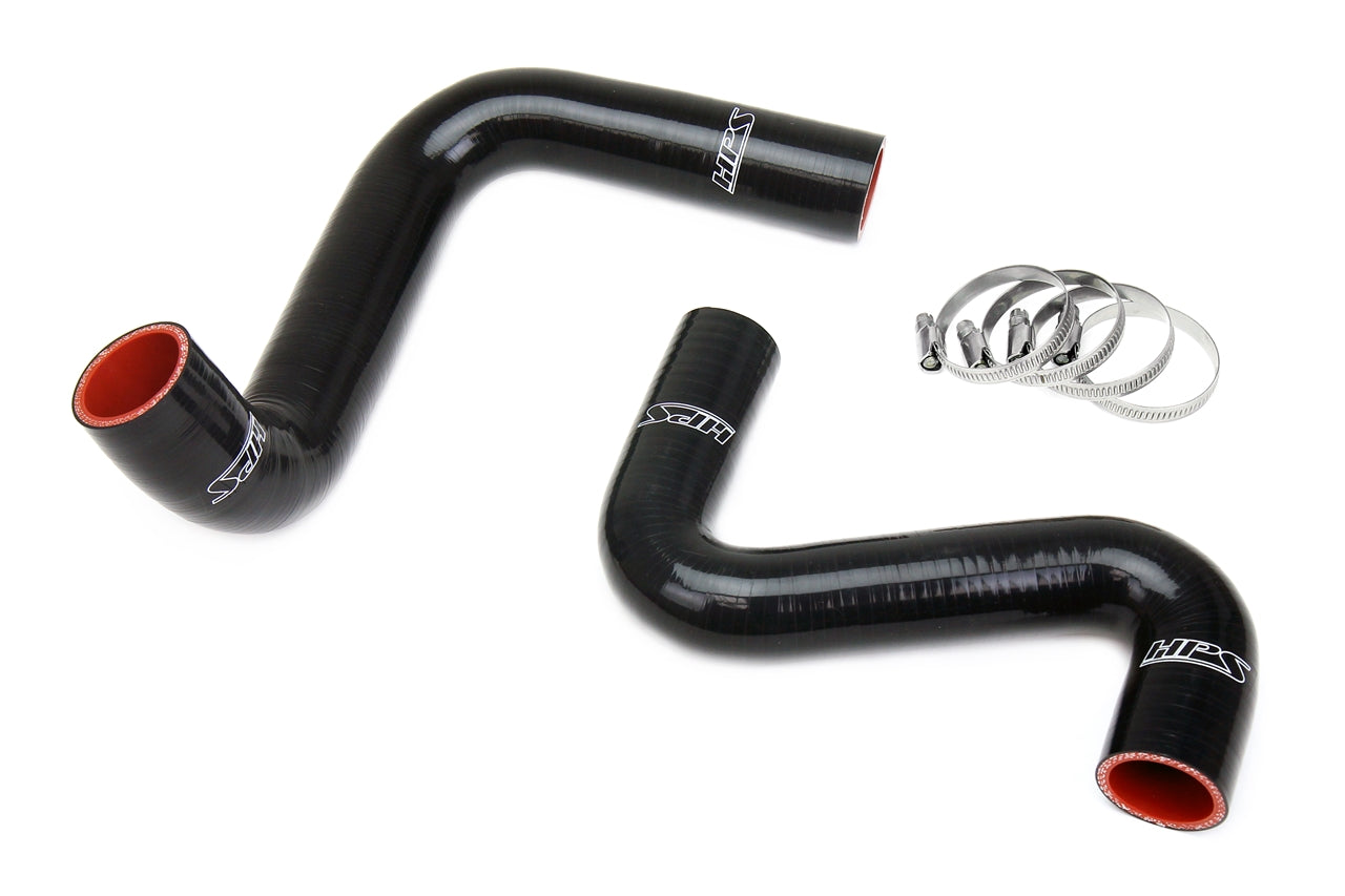 HPS Silicone Radiator Hose Kit Nissan 1989-1998 240SX with LS Swap LS3/LS7 water pump 9 o'clock thermostat SR20DET radiator Black 57-2060-BLK