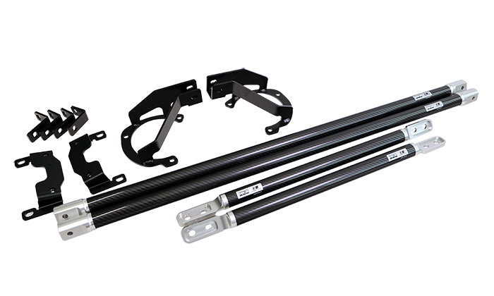HKS Front and Rear Carbon Fiber Strut Tower Brace Kit 2022-2025 BRZ/GR86