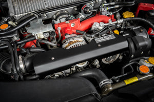 HPS Performance Black Aluminum Pulley Belt Cover - 2008-2014 WRX / 2008-2021 STI