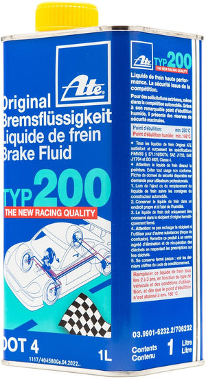 ATE Original TYP 200 DOT 4 Brake Fluid - 1 L - Universal