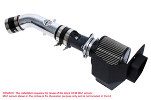 HPS Performance Air Intake Kit with Heat Shield Polished 827-520P