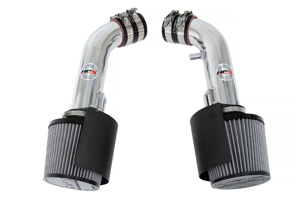 HPS Performance Air Intake Kit with Heat Shield Polished 827-706P