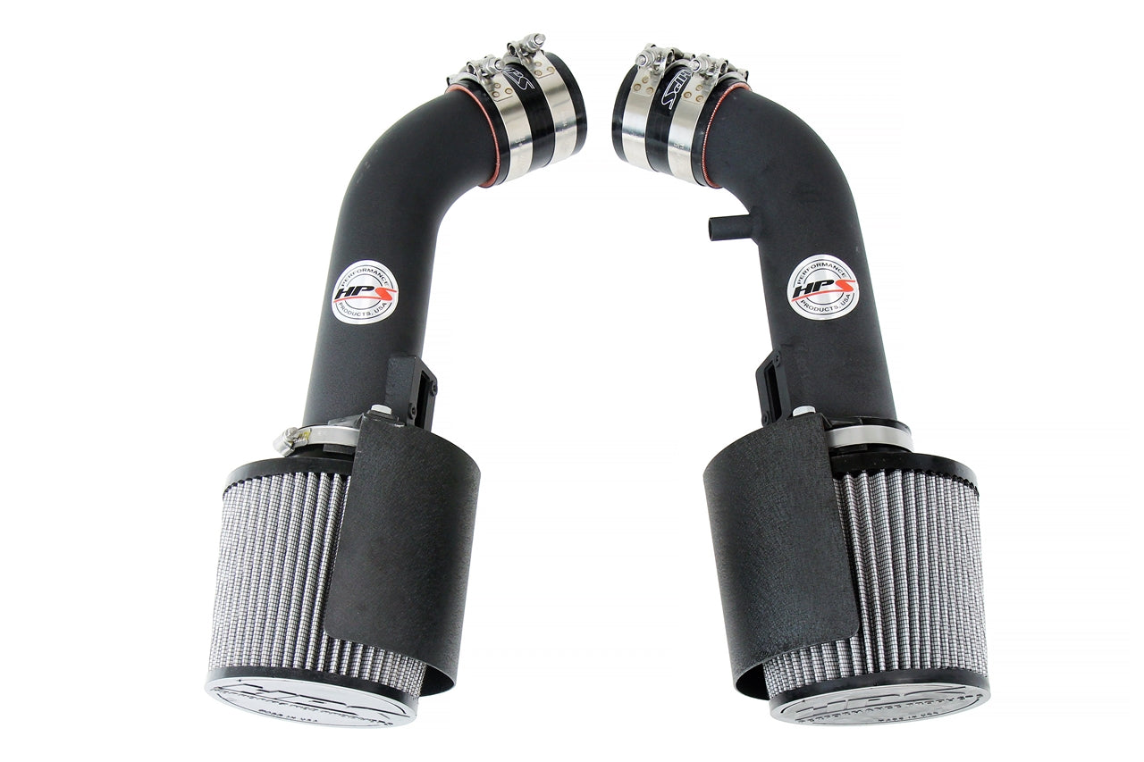 HPS Performance Air Intake Kit with Heat Shield Black 827-706WB