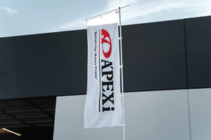 A'PEXI "Knowledge Makes Power" Nobori Flag (White)