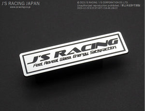 J'S RACING Logo Plate