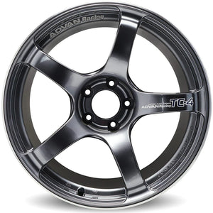 Advan TC4 18x9.5 +12 5-114.3 Racing Gunmetallic and Ring Wheel