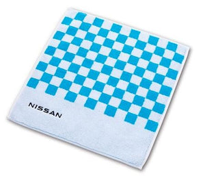 JDM Nissan Checkered Hand Towel Blue