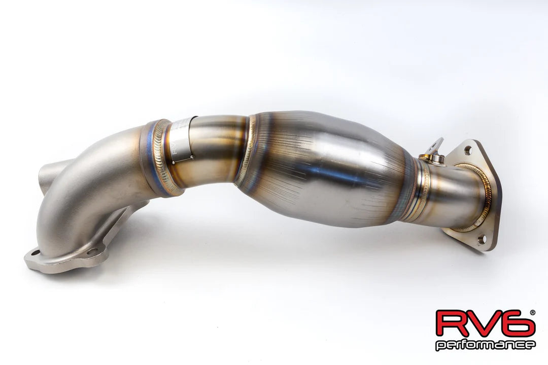 RV6 High Temp Catted Downpipe for 2017+ Civic Type-R / 2023+ Integra Type-S FK8/FL5/DE5