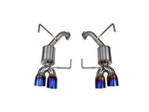 Nameless Performance Axle Back Exhaust w/ 3.5" Single Wall Neochrome Tips and 5" Mufflers 2015-2021 WRX / 2015-2018 STI