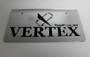 VERTEX  Laser Etched License Plate Covers (Chrome)