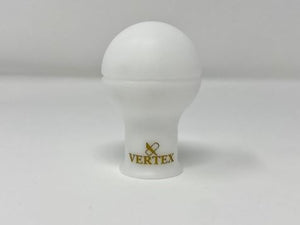VERTEX Monochrome Shift Knob White with Gold Logo