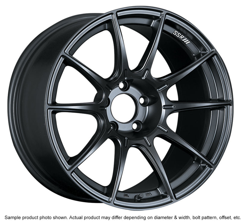 SSR GTX01 18x10.5 5x114.3 15mm Offset Flat Black