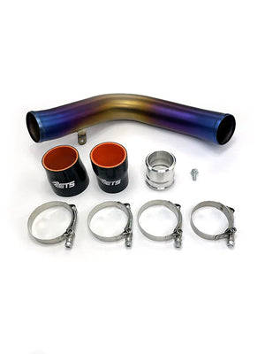ETS Titanium Top Mount Charge Pipe Burned Finish - Subaru WRX 2022+