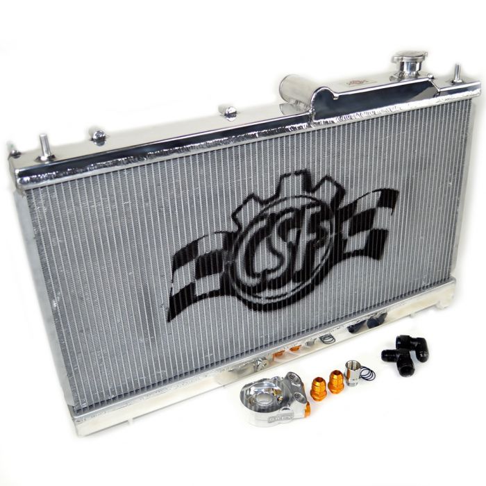 CSF Racing Aluminum Radiator with Oil Cooler 2008-2014 WRX / 2008-2021 STI