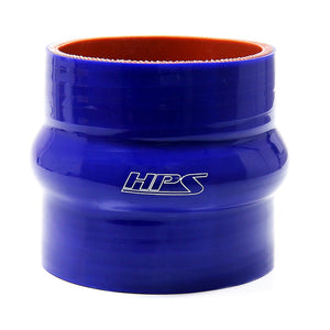 HPS 10 inch ID 6 inch Long High Temp 6-ply Reinforced Silicone Hump Coupler Hose Blue 254mm ID 152mm Length