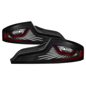 xTune 03-05 Infiniti G35 Coupe LED Light Tube Style Tail Lights - Black (ALT-JH-IG3503-LEDLB-BK)