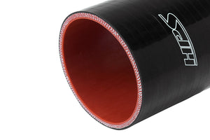 HPS 2" - 2.38" ID , 3" Long High Temp 4-ply Reinforced Silicone Offset Reducer Coupler Hose Black (51mm - 60mm ID , 76mm Length)