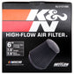 K&N Universal Rubber Filter Round Tapered 6in Flange ID x 7.5in Base OD x 5.25in Top OD x 8in Height