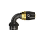 GReddy AN08 30 DEGREE HOSE END SWIVEL BLACK/GOLD ANODIZED