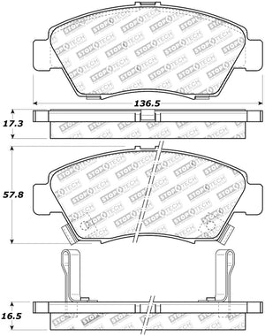 StopTech Street Touring 2002-2006 Acura RSX Type S / 1993-1995 Civic Coupe / 2004-2005 Civic Si