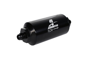 Aeromotive In-Line Filter - AN-06 238 Stainless Mesh Element - Anodized Black