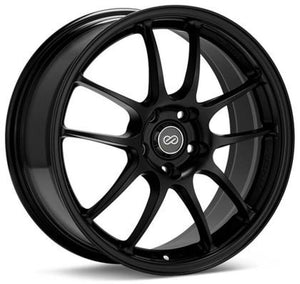 Enkei PF01 16x7 4x100 43mm Offset 75mm Bore Black Wheel (MOQ 40)